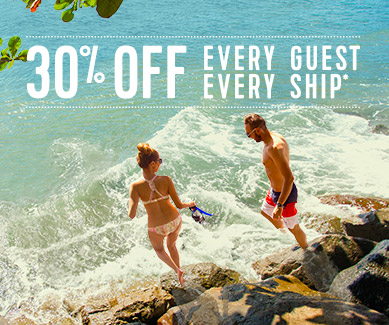 30% OFF EVERY SAILING